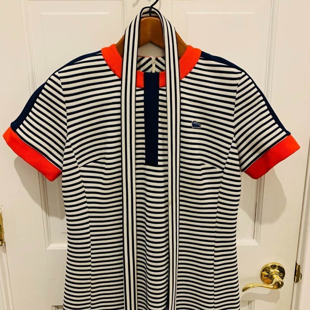 Vintage 1950s 1960s Lacoste Tennis Dress Women’s Size 14 Large - Picture 3 of 7